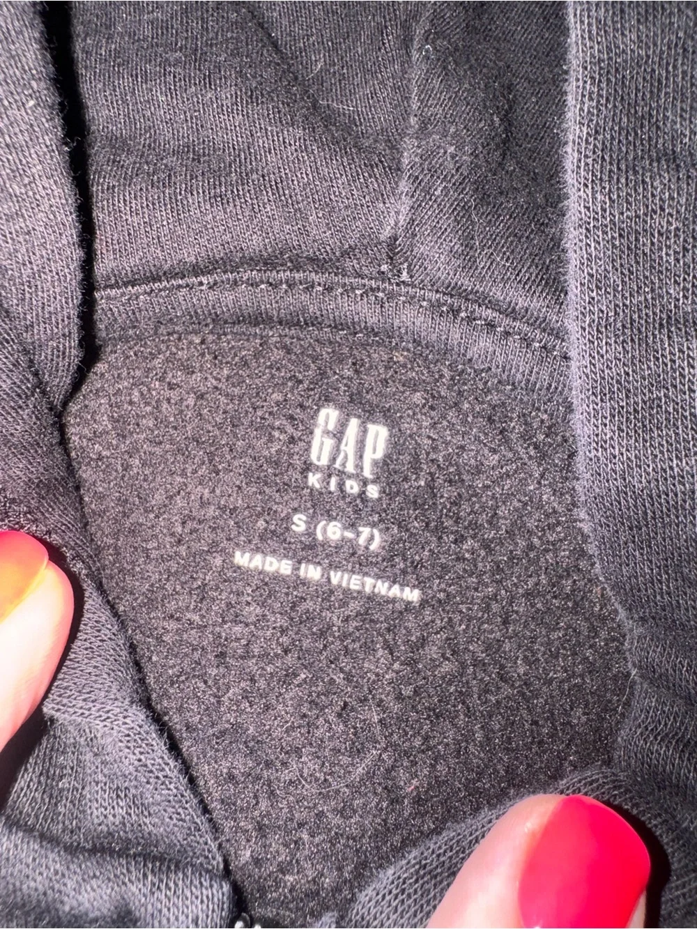 GAP Kids Small Black Full-Zip Hoodie Jacket
